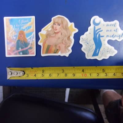 Huge Lot #2 of 51 Gloss mini Taylor Swift die cut Decals / Stickers scrap book computer, phone, guitar case candy etc image 8