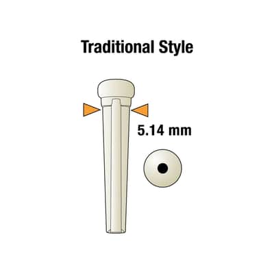 Graph Tech TUSQ Bridge Pins Black No Dot image 4