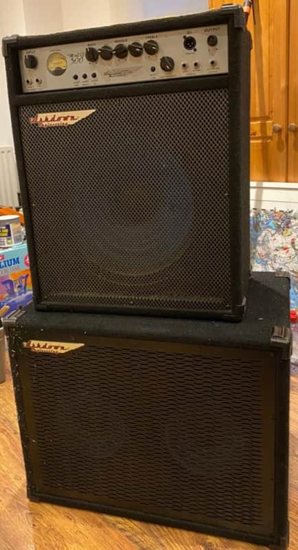 Ashdown MAG C115-300 Combo and an Ashdown MAG210T speaker cabinet,  2004 - Black image 1