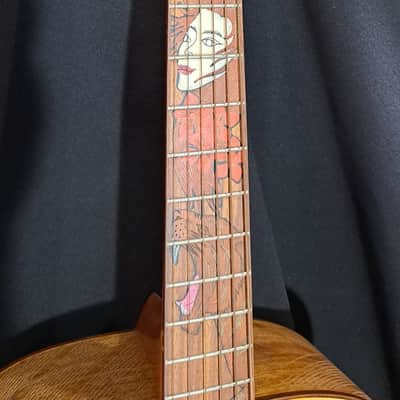 Blueberry Left Handed Acoustic Guitar New In Stock  Handmade Grand Concert image 3
