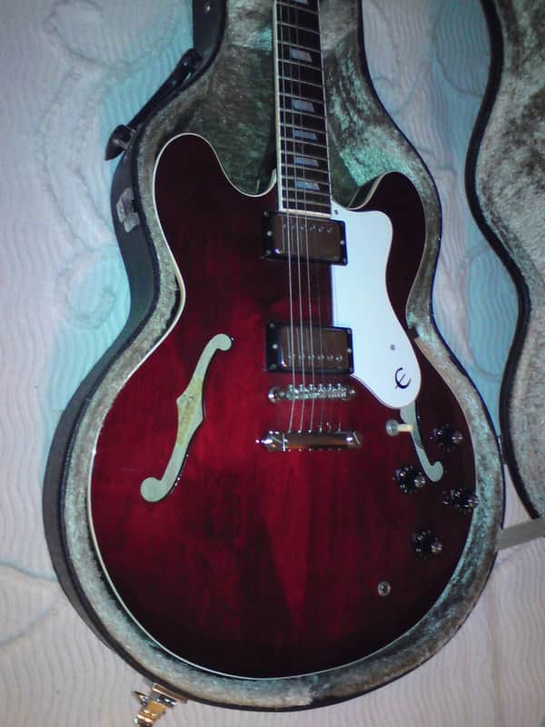 限定アナログNoel Gallagher★oasis Epiphone Matsumoko Riviera Oasis Noel Gallagher Spec 1982 Wine Red