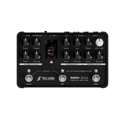 Two Notes ReVolt Bass 3 Channel Tube-Driven All-Analog Bass Amp Simulator / DI image 2