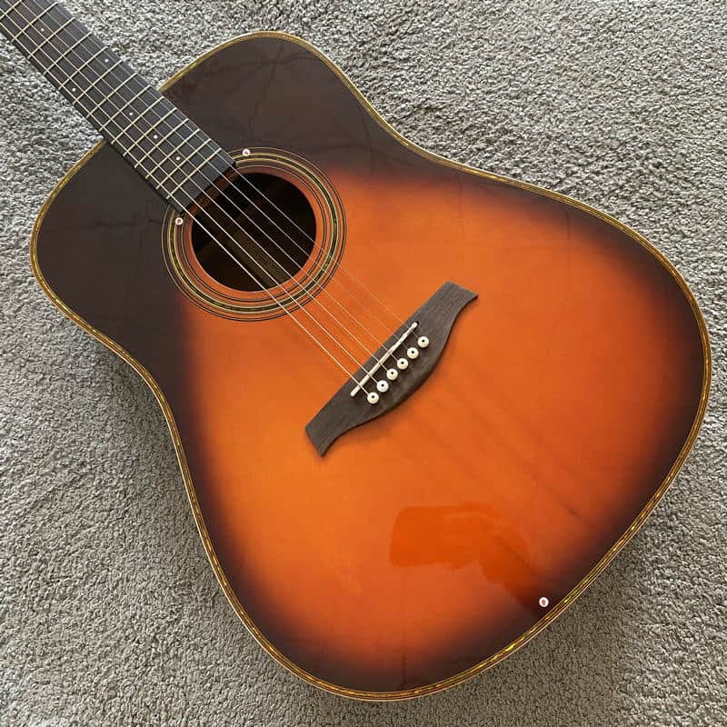 Tobacco Burst 41 Inch Acoustic Guitar, Spruce Top Body, Mahogany Neck image 1