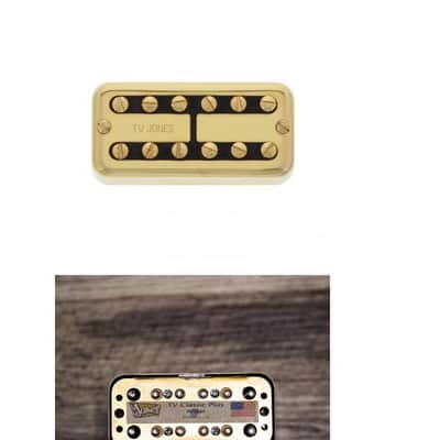 TV Jones TV Classic Plus Bridge Humbucker Pickup - Gold-NEW image 6