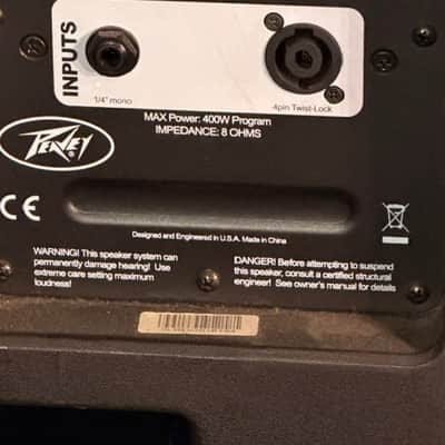 Peavey PVX Series PVX 12 Passive Speaker 14 HF Drive Protection image 10
