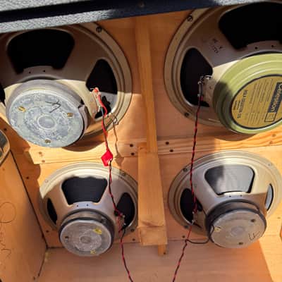 1970s Marshall 1960A 100 Watt 4x12 Guitar Speaker Cabinet W/Celestion Greenback Speakers Rola Angled image 4