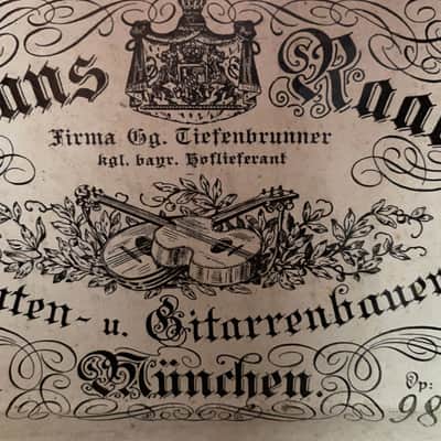 Hans Raab 1925 vienna model classical guitar -exceptional guitar with surprising sound quality+video image 9