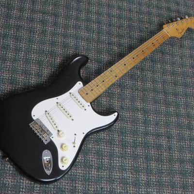 1958 Fender Stratocaster Body-Only Refin Black! w/OHSC&original bill of sale image 14