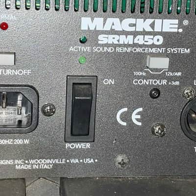 Mackie RCF SRM450 Powered PA Speaker PAIR, One Made in Italy, One Made in USA Loud & Proud image 4