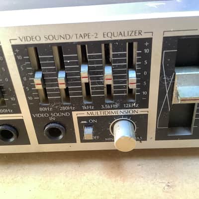 SANSUI RG-710 STEREO REVERB GRAPHIC EQUALIZER RARE VINTAGE image 3
