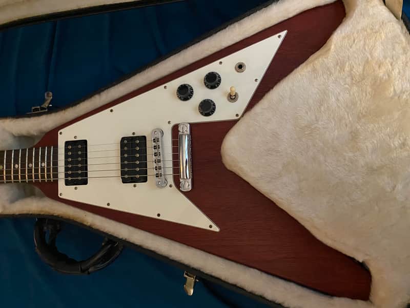Gibson Flying V worn brown/cherry 2007 - Worn image 1