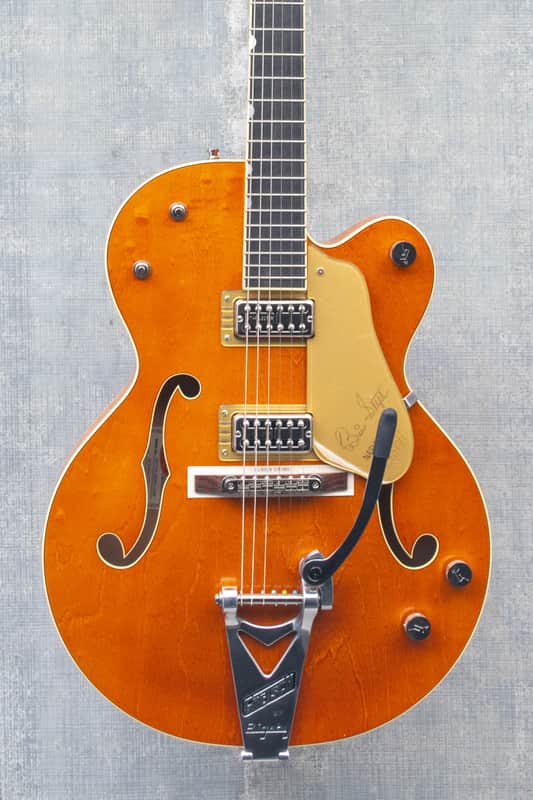Gretsch G6120T-BSSMK Brian Setzer Signature Nashville Hollow Body '59 "Smoke" with Bigsby Smoke Orange image 1
