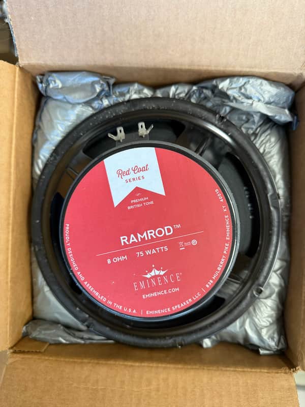 Eminence RR10-8 Redcoat Series Ramrod 10" 75-Watt Replacement Speaker - 8 Ohm 2010s - Red image 1