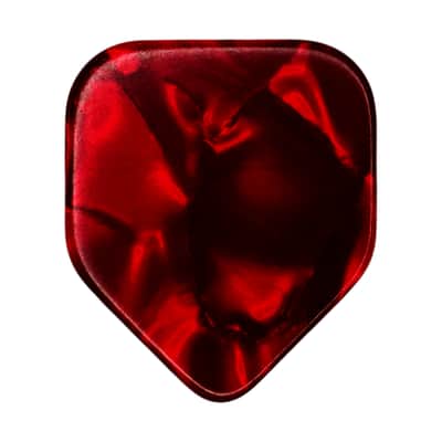 Exotic Plectrums Celluloid Red Pearl Guitar Or Bass Pick - 0.96 mm Heavy Gauge - 330 Medium Home Plate Shape - 100 Pack image 2