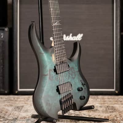 Legator Ghost G6FSS-DS Super Shred 6-String Multi-Scale Electric Guitar - Dark Sapphire with Gig Bag image 11