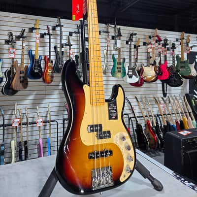 American Ultra II Precision Bass - Ultraburst, Maple Fingerboard w/OHSC & PLEK*D #341 image 3