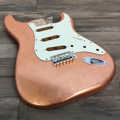 Made to Order - FRANCHIN Mercury guitar body Glossy METALLIC LEAF (Gold/Silver/Copper) Basswood Poplar Stratocaster-Strat-S-Style Made in Italy image 22