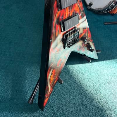 B.C. Rich Kerry King V KKVFG2 Tribal Flame with Kahler Bridge image 5