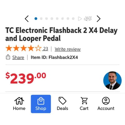 TC Electronic Flashback X4 Delay & Looper 2011 - 2019 - Blue image 2
