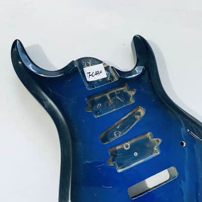 Blue Burst HSH Guitar Solid Basswood Body image 2