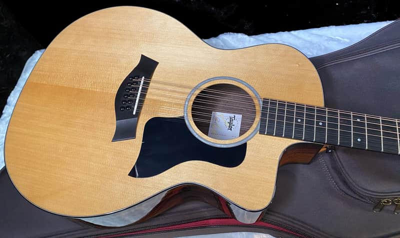 NEW! Taylor 254ce DLX Grand Auditorium 12-string Acoustic-Electric Guitar - Natural - Authorized Dealer - 5.3lbs - G06280 image 1