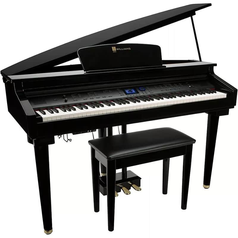 Williams Symphony Grand Digital Piano with Bench – Ebony Polish image 1