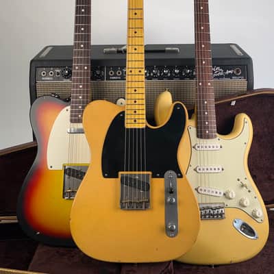 Nash Telecaster 59 RI Slab board rosewood neck - Sunburst image 3