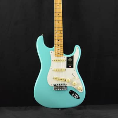 Mint Fender American Vintage II 1957 Stratocaster Sea Foam Green Maple Fingerboard image 2
