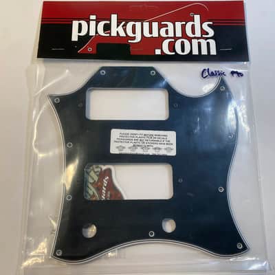 5 Ply Black/White Wide Bevel Pickguard for 1999-2010 Gibson SG Classic P90 Made In USA image 8