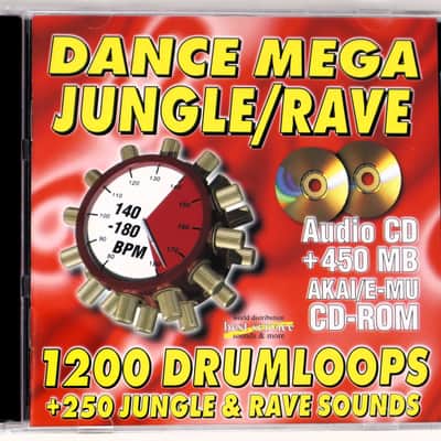 Best Service XX-Large Dance Mega Jungle Rave Akai E-Mu Systems & Audio Format Sample Library/Sound Library/Sampling Double CD 1990s image 1