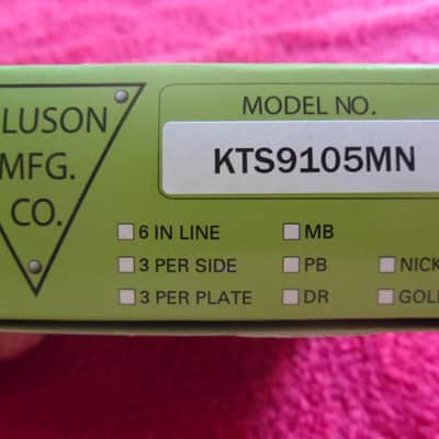Kluson Supreme Vintage Style 6 Inline (KTS9105MN) 18:1, Nickel. Free Shipping. image 2
