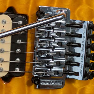 1993 Ernie Ball Music Man Edward Van Halen Signature - Amber Quilt Top / Byrds Eye Maple Neck image 14