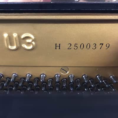 Yamaha U3H Nuovo Ricondizionato 2500379 - Gloss Black image 4