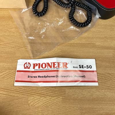 Pioneer Vintage Pioneer SE-50 2 Way Stereo Headphones with Case Made in Japan image 19