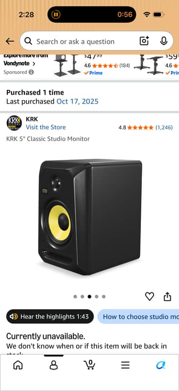 KRK RP-5 Rokit G3 2-Way 5" Active Studio Monitors (Pair) 2014 - 2018 - White image 1