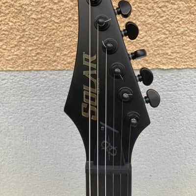 Solar Guitars A2.6C G2 Carbon Black Matte / Black Winter pickups image 15