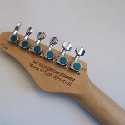 DDCC USA Customs Winnie the Pooh Strat 2022 One of a Kind Hand engraved Custom Guitar image 3