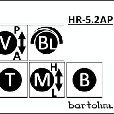 Bartolini HR-5.2AP Pre-Wired 3 Band EQ Active/Passive Vol, blend, treble, bass, push/pull mid image 4