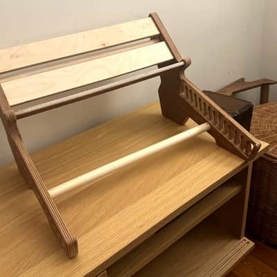 SynthToys Wooden Akai MPC Live 3 stand with second tier for synths & FX image 3