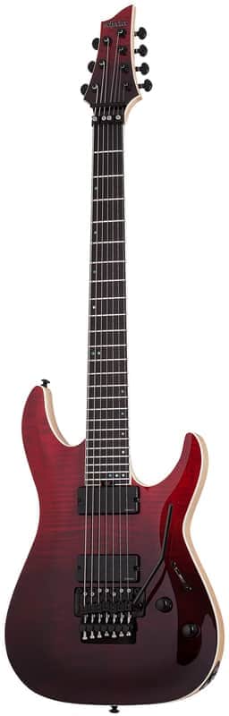 Schecter C-7 FR SLS Elite Blood Burst image 1