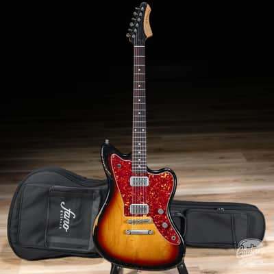 Fano JM6 Alt de Facto LollarTron Humbucker Guitar w/ Gigbag – 3-Tone Sunburst image 1
