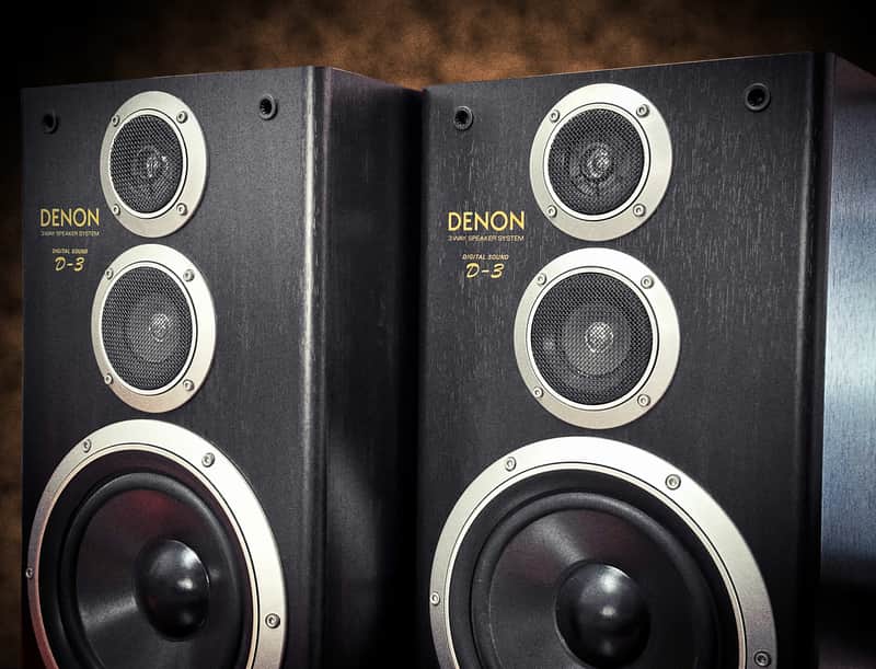 DENON D-3 (USC-3) 🌈RaRe🌈 Collector's Vintage Stereo Bookshelf Speakers image 1