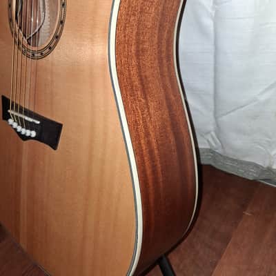 Peavey DW-2 Dreadnought Acoustic/Electric Guitar with Built-In Tuner 2010s - Natural image 4