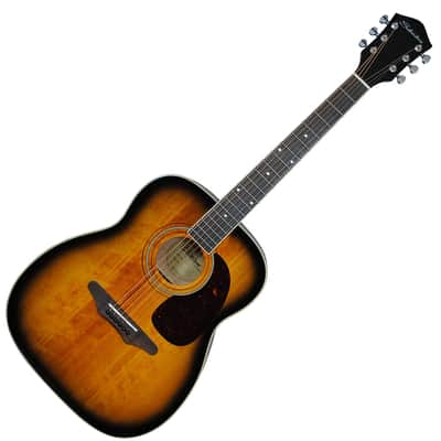 Silvertone Jumbo Acoustic Electric w/Fishman Clearwave 60 - Vintage Sunburst (633EAVS) image 2