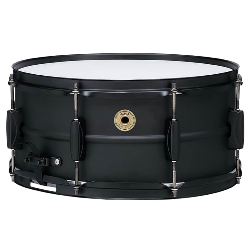 Tama BST1465BK 6.5x14 Steel Snare Drum, Metalworks - Black/Black image 1