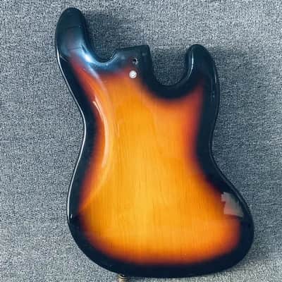 Tobacco Burst Left Handed Jazz Bass Body image 6