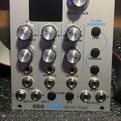 Rossum Electro-Music Morpheus Stereo Morphing Z-Plane Filter Eurorack Module 2016 - 2021 - Silver image 1