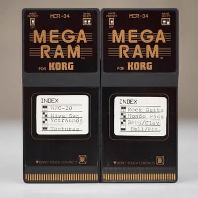 2 Korg MCR-04 Mega RAM Cards Loaded with Wavestation Sounds #59271 image 2
