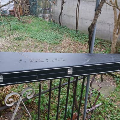 60s 70s vintage Polverini Italian Hard Shell Wood Case for Electric Bass image 14