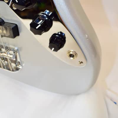 2017 Squier Vintage Modified Jaguar Bass Special SS - Short-Scale, Silver image 5